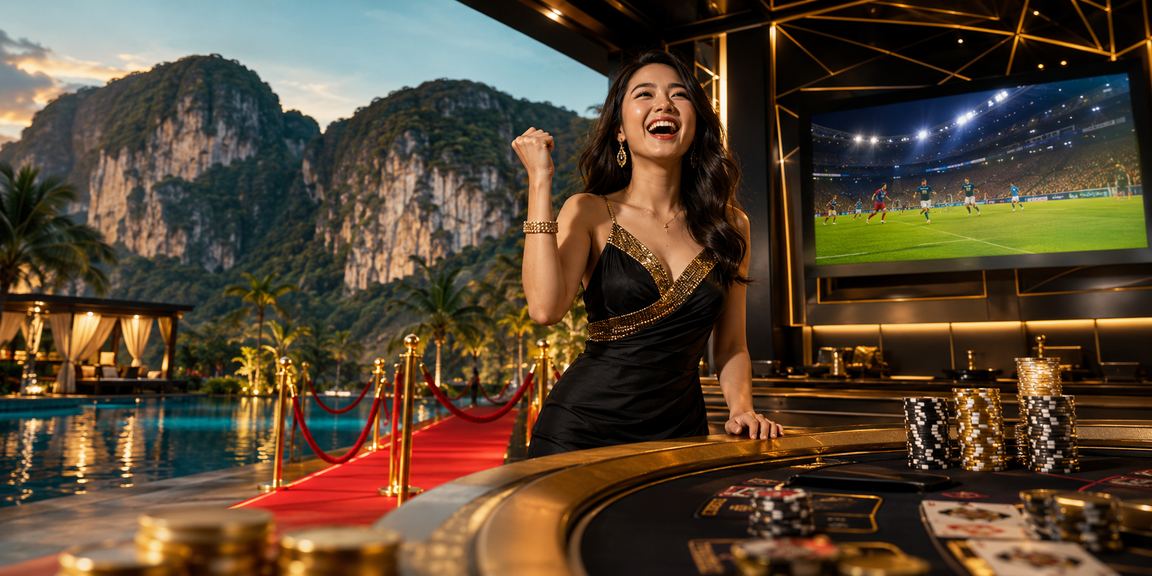 Suasana permainan Baccarat kasino dalam talian di Ipoh Malaysia